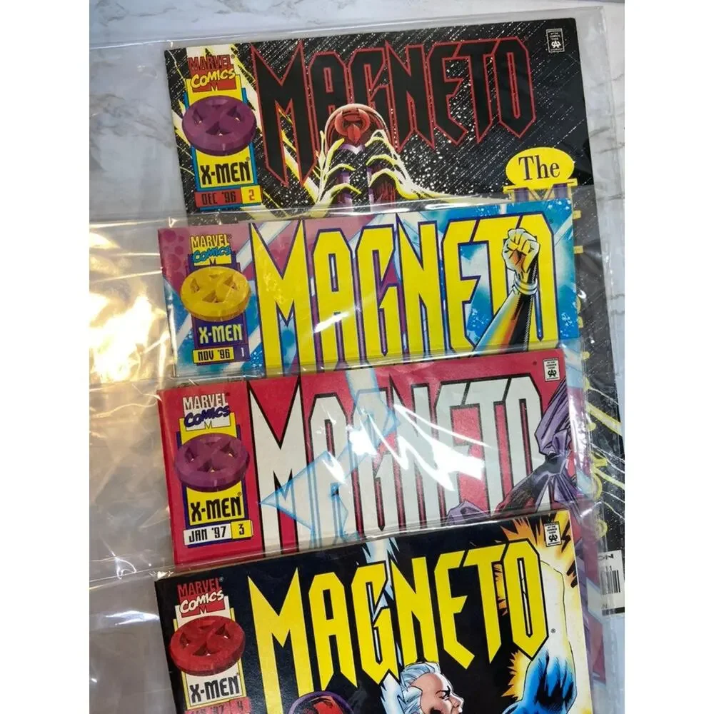 Vintage bundle of 4 Magneto Comics 1996-1997 Consecutive Releases